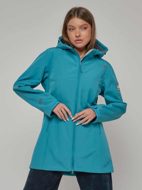 Women's windbreaker MTFORCE large size blue 22335S